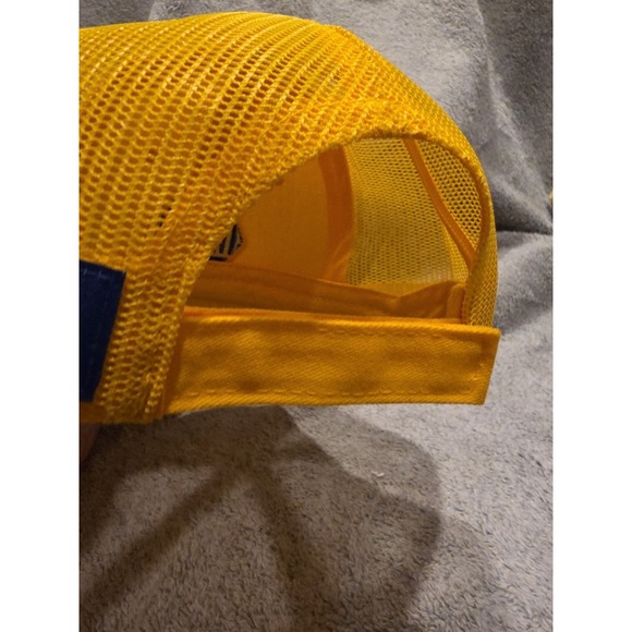 NAPA Auto Parts 100 Anniversary Yellow Mesh Trucker Hat Snapback Vintage - Picture 3 of 4